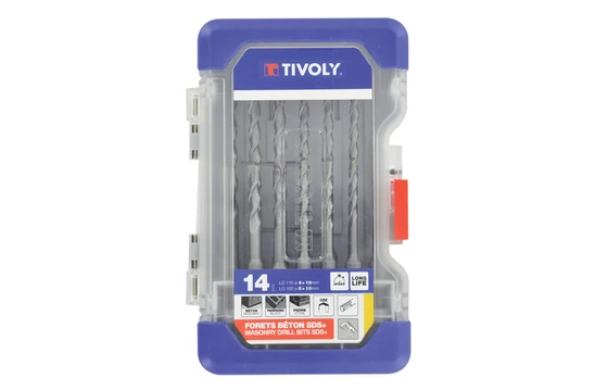 14 részes SDS+ fúrószár készlet (4-10 mm)