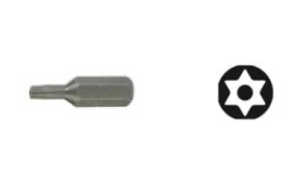 Tivoly Tamper-Torx furatos biztonsági csavarbit (C 6.3 szár)