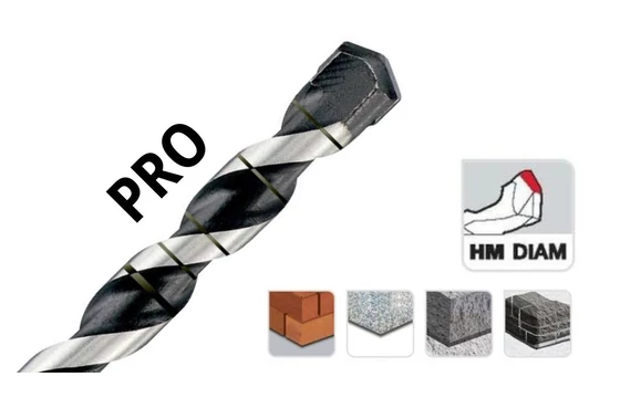 Betonfúró profesaszionális használatra Din 8039 - Tivoly 109603