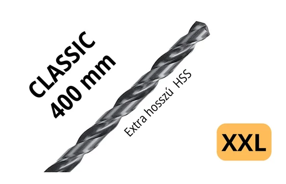 Extra hosszú csigafúró HSS