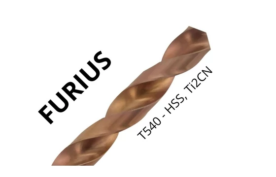 Csigafúró DIN 338 HSS intenuív használatra - Tivoly T540 FURIUS 114540/114541