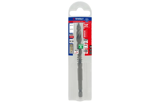 Tivoly Csfúró lépcsős hegyű HSSE Hexa TSP T573