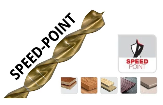 Fafúró SPEED-POINT: Precíz és gyors fúráshoz - Tivoly 108640
