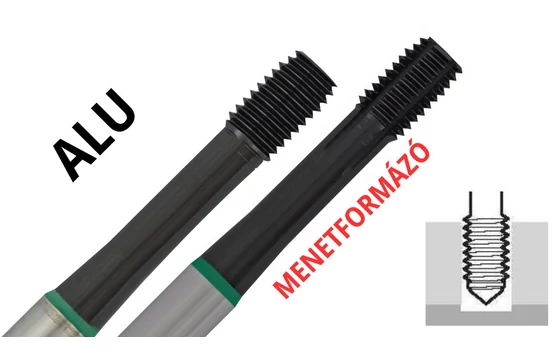 Menetformázó DIN 371 M (metrikus) - Tivoly ARH és ASH típus (alumínium)