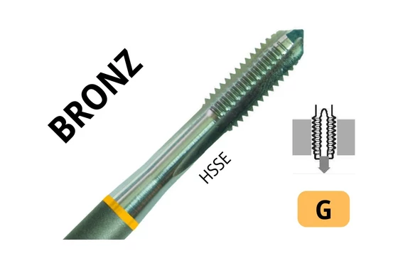 Gépi menetfúró G - HSSE C Bronz