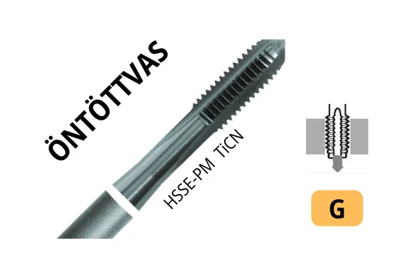 Gépi menetfúró G - HSSEE C Öv