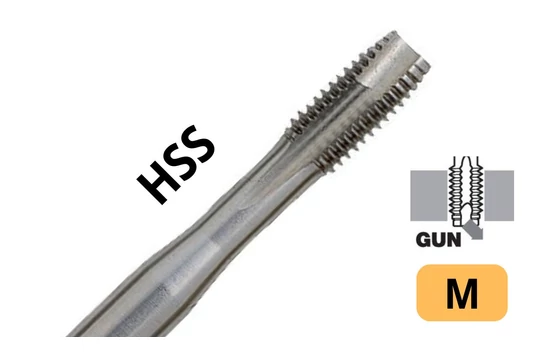 Gépi menetfúró DIN 371 Metrikus - HSS B-bekezdés - Tivoly 105008