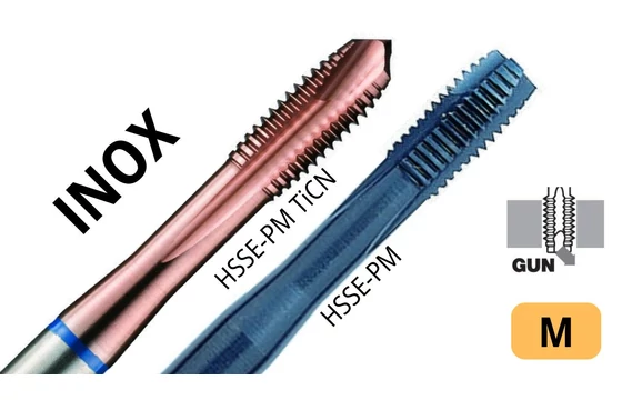Gépi menetfúró M - HSSEE B Inox