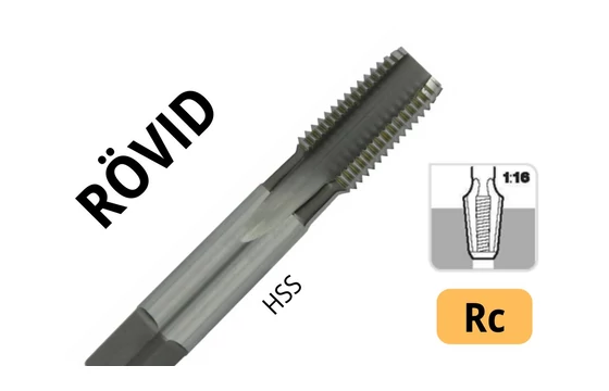 Rövid menetfúró Rc - HSS