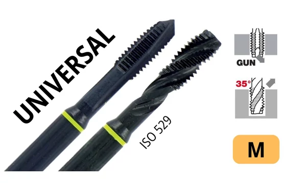 Univerzális menetfúró ISO 529 HSS Metrikus menethez - Tivoly 105007