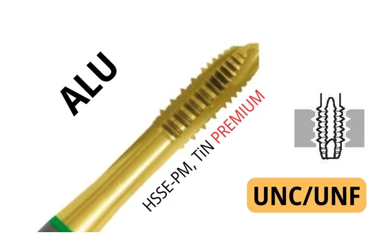 Gépi menetfúró UNC,UNF - HSSEE B Alu