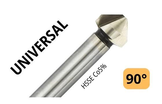 Kúpsüllyesztő DIN 335-C 90° HSSE - Tivoly 103316 - Egyenes élekkel