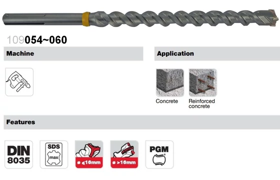 Tivoly Maxter4 sds-max betonfúró jellemzői