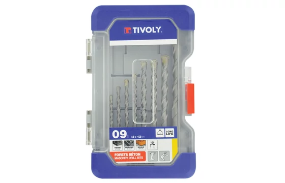 9 részes Tivoly betonfúró készlet