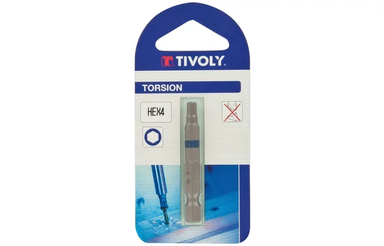 Csavarbit HEX-PLUS torziós biztonsági bitekhez - Tivoly 115209