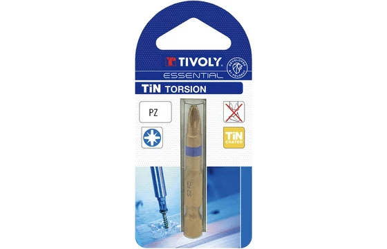 Tivoly Csavarbit POZIDRIV csavarfejhez - TiN torziós minőség