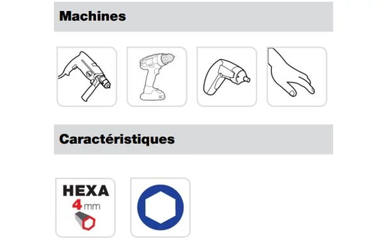 8 részes mini hatszög bitkészlet imbusz csavarokhoz