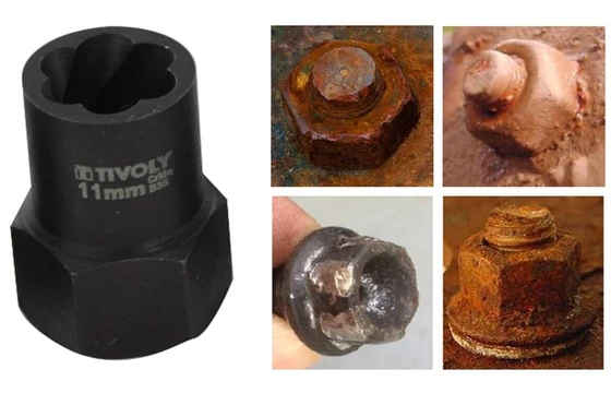 Dugókulcs sérült fejű csavarhoz