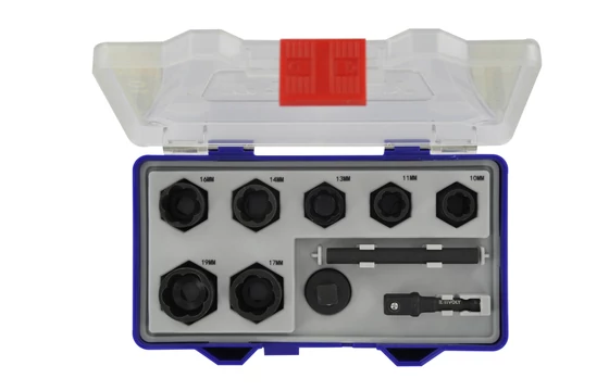 Dugókulcs készlet sérült fejű csavarhoz