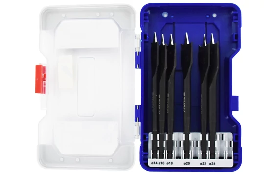 6 részes lapos fafúró készlet