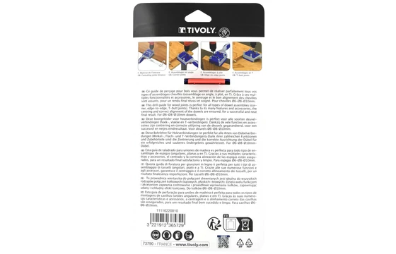 Fúróvezető sablon bútorlaphoz, használati útmutató