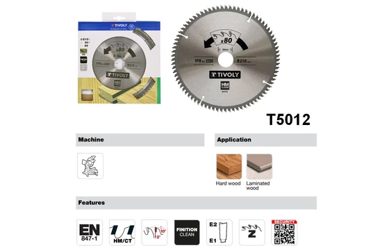 Tivoly T5012 faipari körfűrész jellemzői