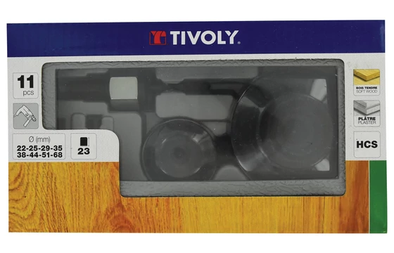 Tivoly 11 részes körkivágó készlet csomagolva