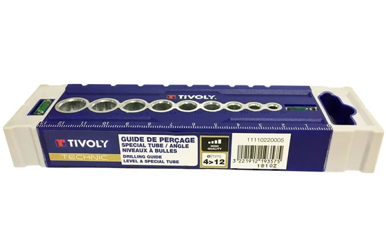 Pilot5 - fúróvezető és porgyűjtő sablon és vízmérce (4-12 mm) csomagolva