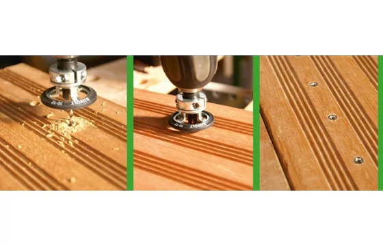 Süllyesztő és ütköző fafúróhoz