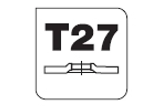 T27 csiszolókorong alak