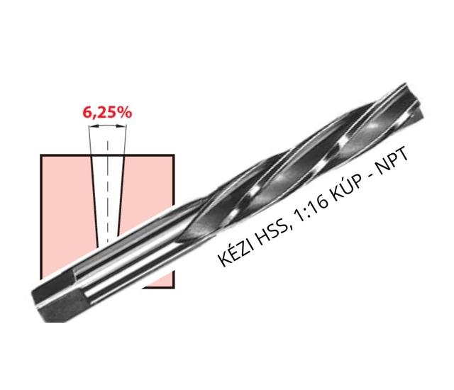 1:16 kúpos dörzsár NPT