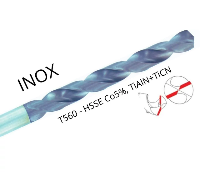 Csigafúró HSSE INOX -T560