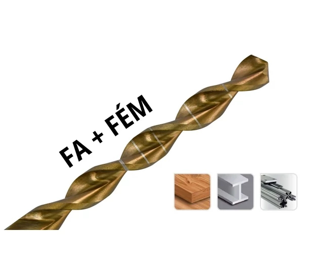 2in1 fa- és fémfúró -Technic