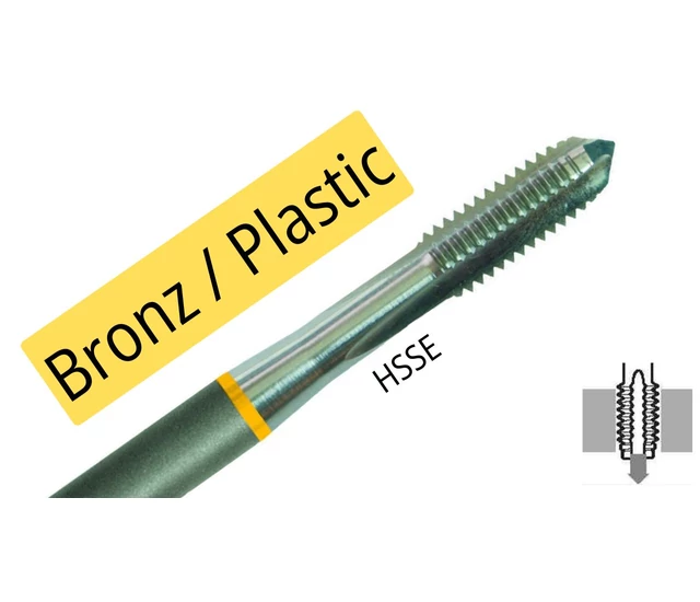 Gépi menetfúró M - HSSE C Bronz