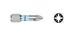Csavarbit POZIDRIV csvarfejhez INOX minőség (rozsdaálló) Tivoly 115242