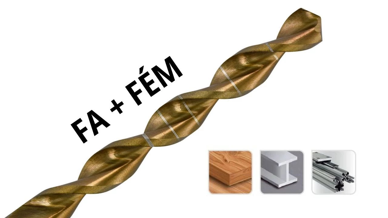 2in1 fa- és fémfúró Technic