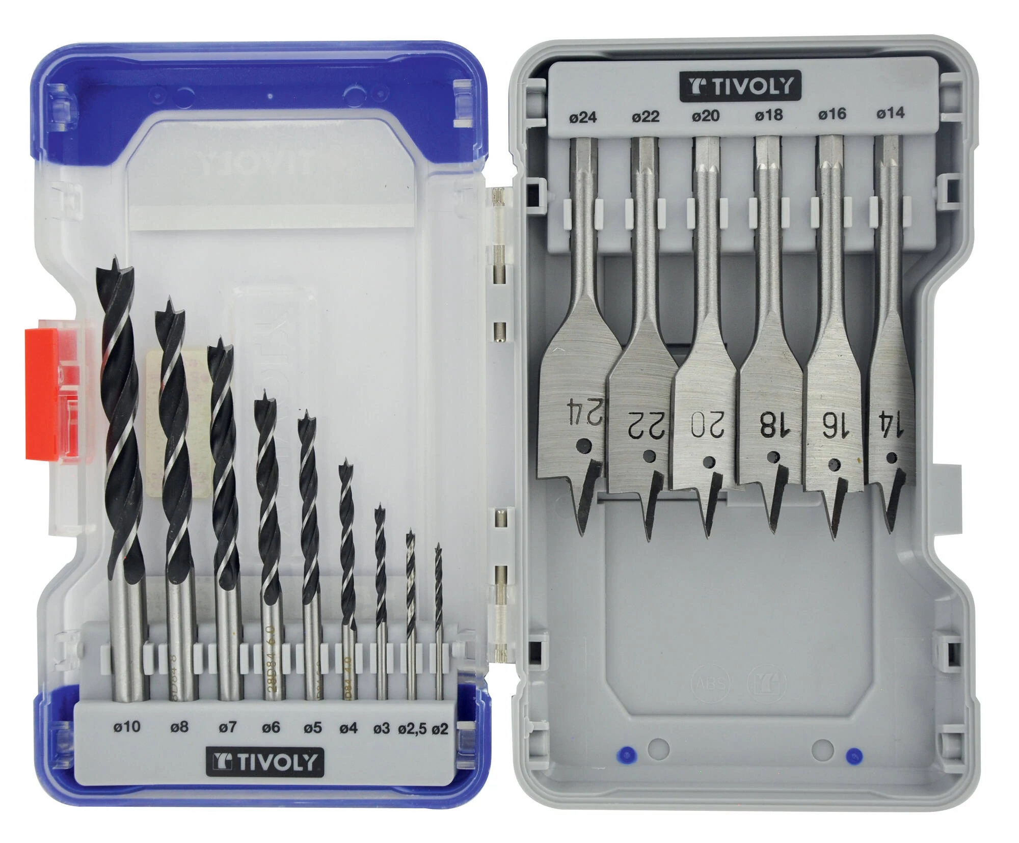 15 részes fafúró készlet 2-24 mm